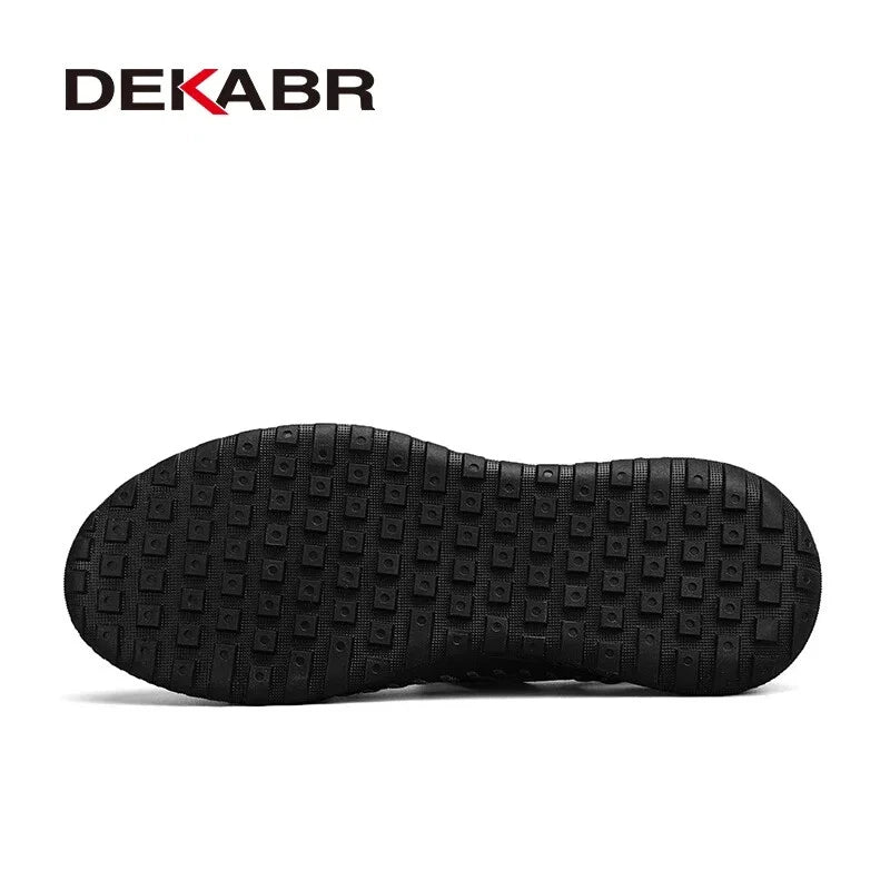 Male Casual Shoes Mesh Breathable Slip on Beach Slippers Handmade Wading Shoes