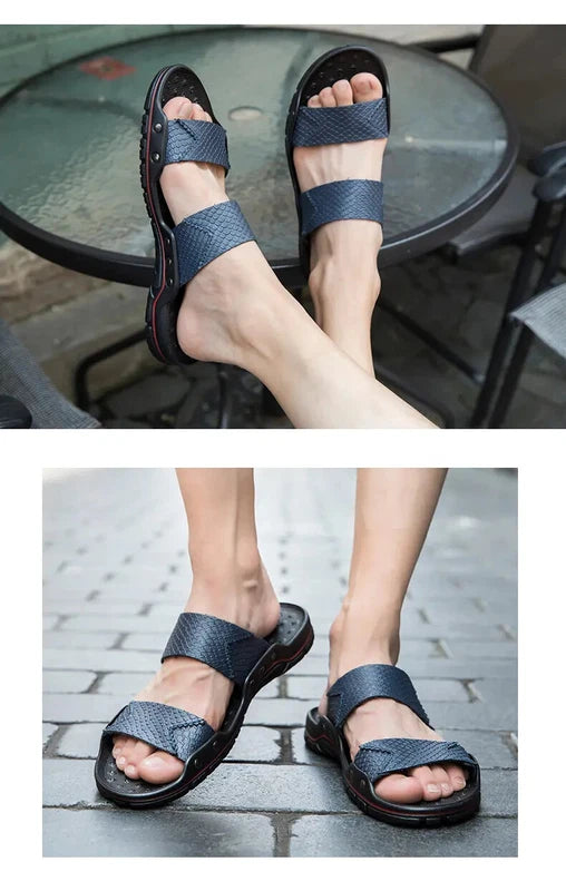 38-48 Plus Size Men Open Toe Sandals Slippers Flats Outdoor Summer Beach Holiday