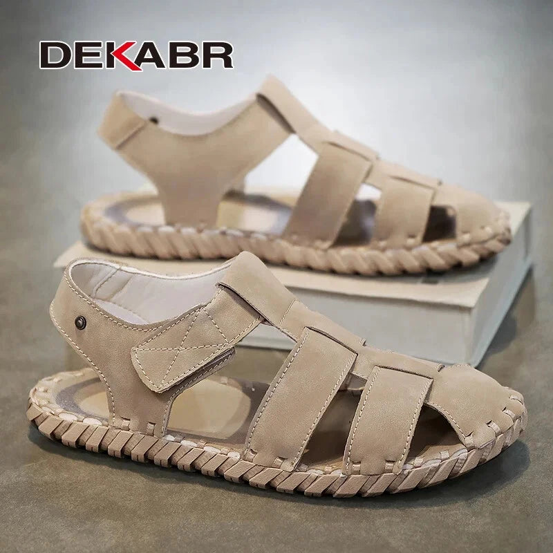 Handmade Men Sandals Non Slip Soft Beach Slippers Light Waterproof Wading Shoes