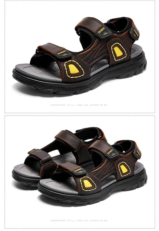 Classic Comfort Men Beach Sandals Non Slip Roman Slippers Soft Light Sneakers