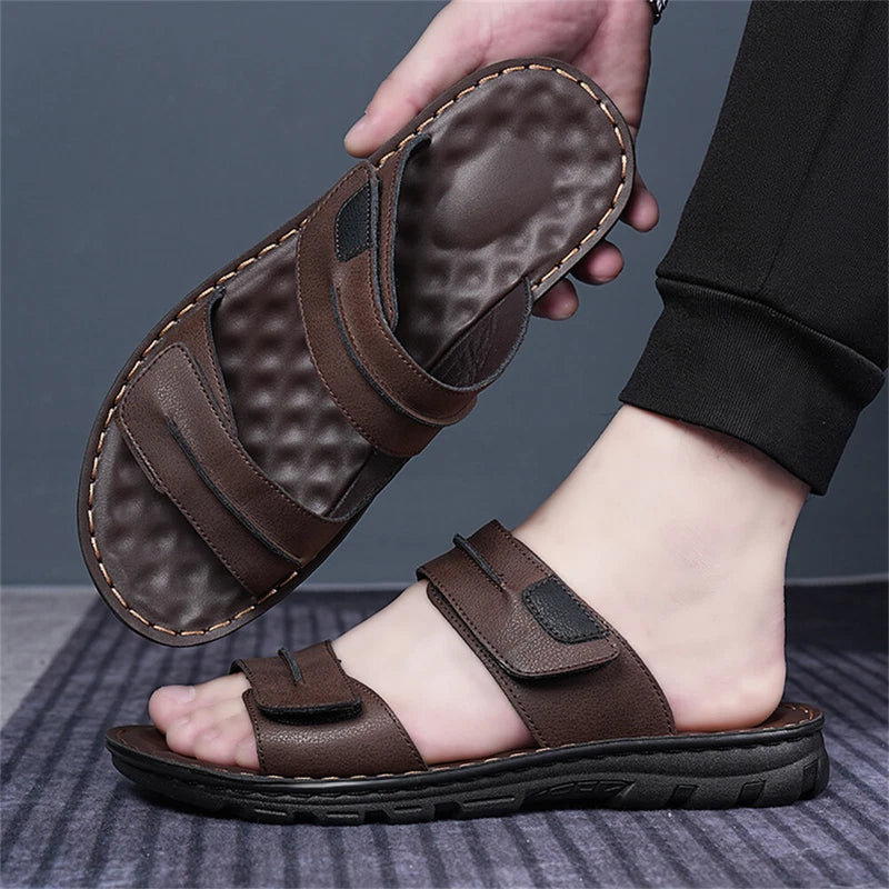 Men's Outdoor Slippers Comfort Casual Summer Fisherman Slip On Sandals for Men