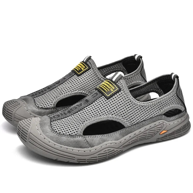 Male Summer Mesh Breathable Casual Sandals Non-slip Beach Shoes Outdoor Slippers