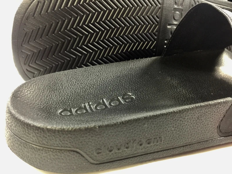 New adidas Men's Adilette CloudFoam Slides Black Sandals Sport Beach Slippers d1