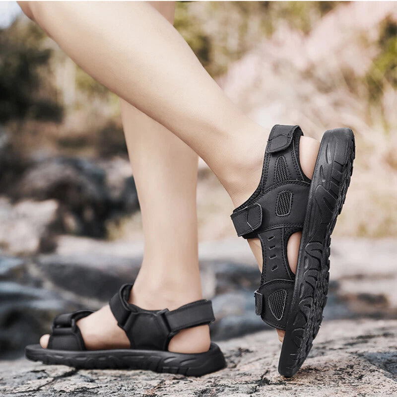 Men Sandals Casual Shoes Roman Trekking Hiking Outdoor Non-slip Beach Slipper