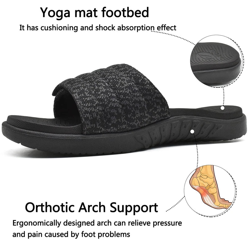 Men's Orthotic Sport Sandals Size 7.5-15, Arch Support, Plantar Fasciitis Relief