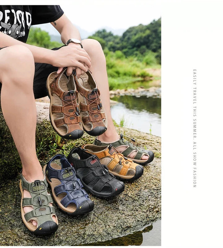Men Sandals Summer Sandals Casual Outdoor Beach Slippers Breathable Wading Shoes