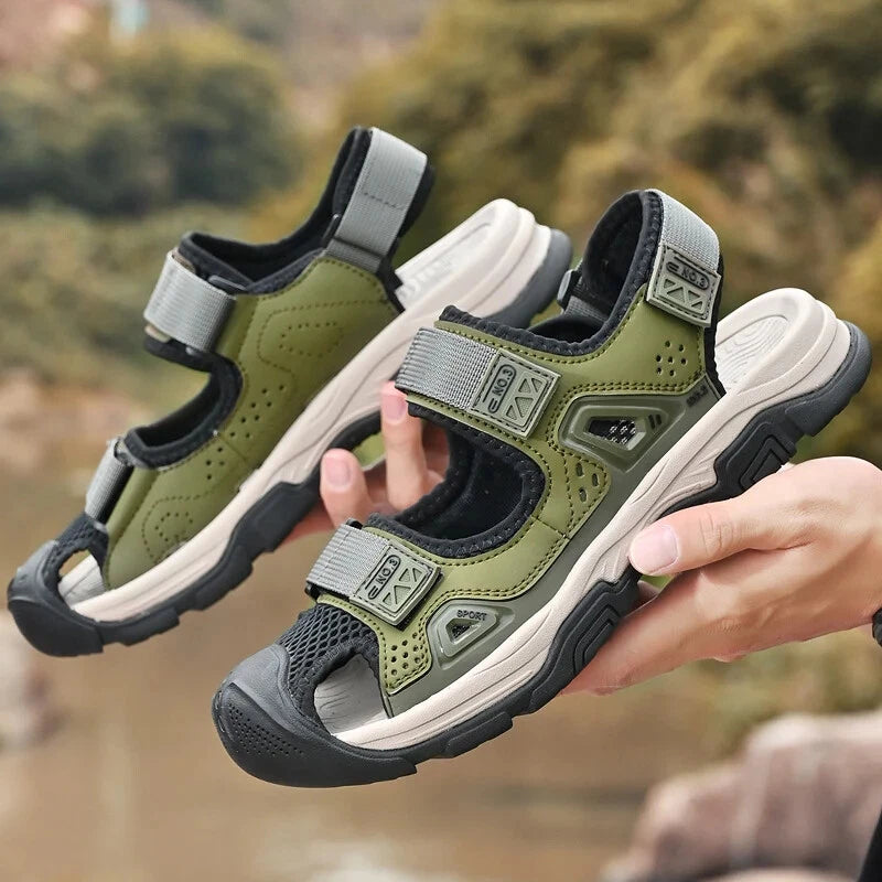 Men's Handmade Sandals Non-slip Casual Sneakers Comfortable Soft Beach Slippers