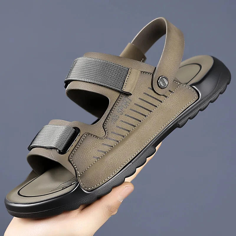 Summer Outdoor Beach Sandals Non-slip Comfort Slippers Leather Casual Shoes