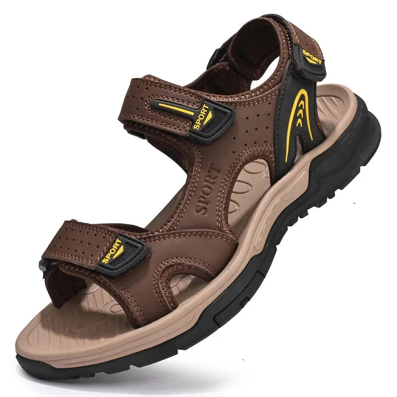 Men‘s Casual Sandals Comfortable Soft Beach Slippers Breathable Flat Sneakers