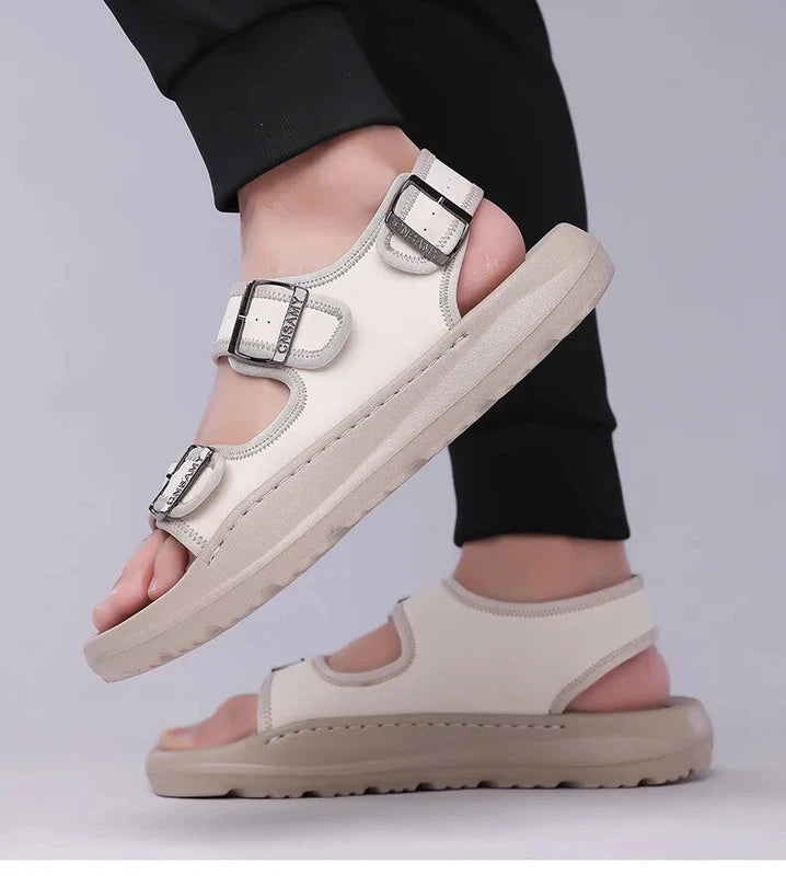 Summer Male Sandals Breathable Beach Shoes Lightweight Casual Non-slip Slippers
