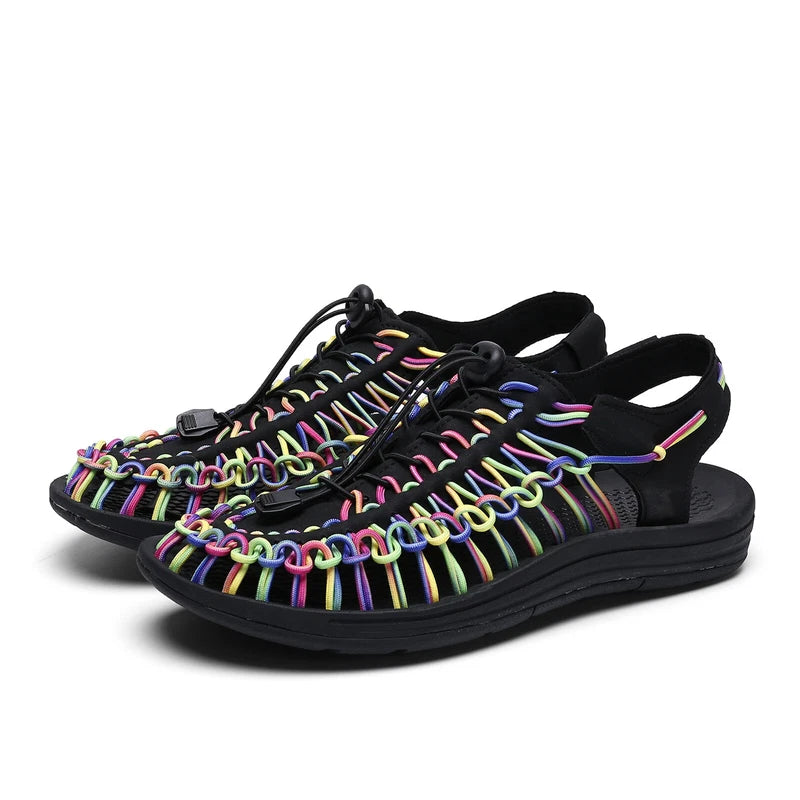 Mens Hand-made Casual Sandals Slippers Outdoor Roman Beach Flat Garden Sandals