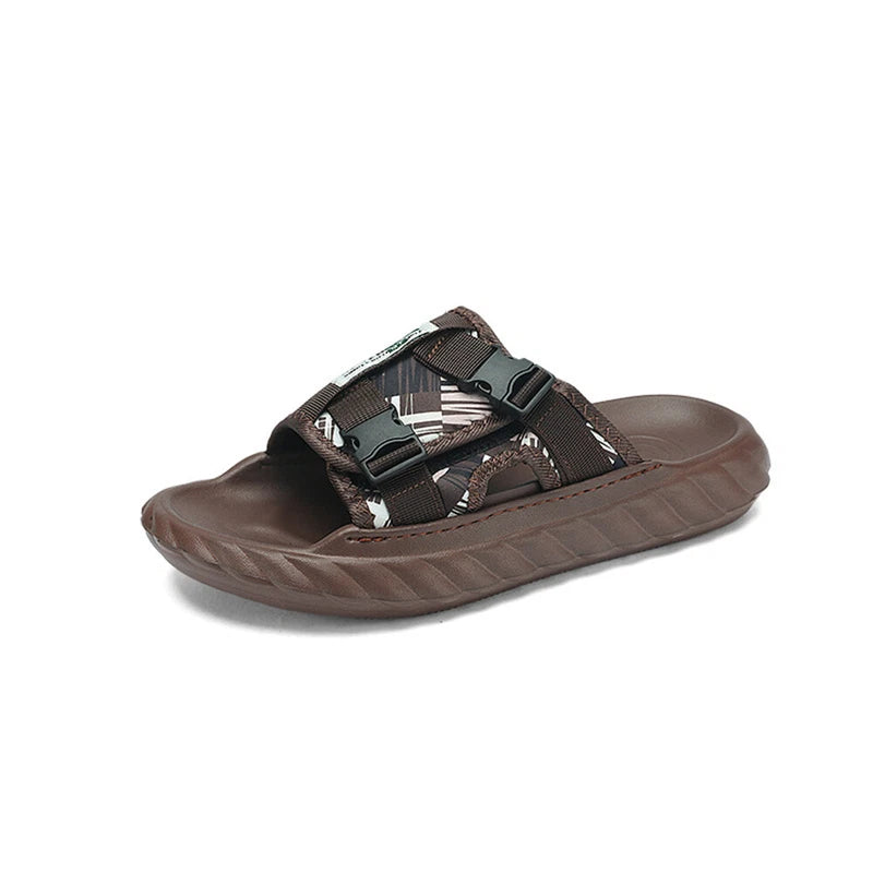 Men's Open Toed Beach Shoes Lightweight Slip on Slippers