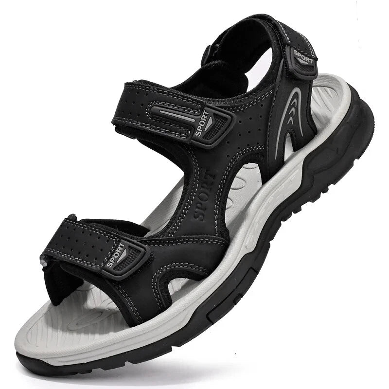 Men‘s Casual Sandals Comfortable Soft Beach Slippers Breathable Flat Sneakers