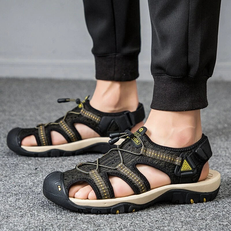 Classic Mens Sandals Summer Fashion Gladiator Shoes Outdoor Beach Roman Slippers