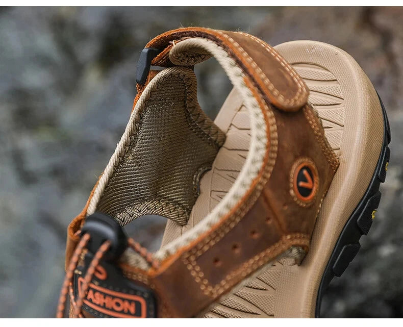 Men Sandals Summer Sandals Casual Outdoor Beach Slippers Breathable Wading Shoes