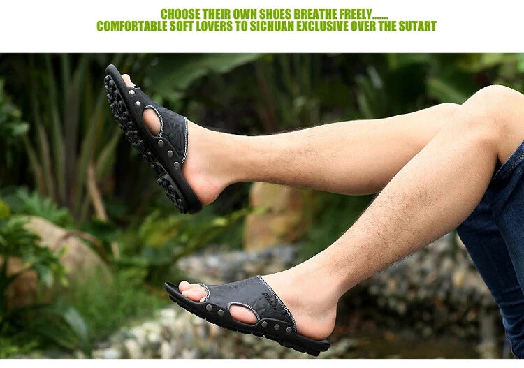Summer Mens Flip Flops Lightweight Sandals Rubber Casual Shoes Beach Slippers