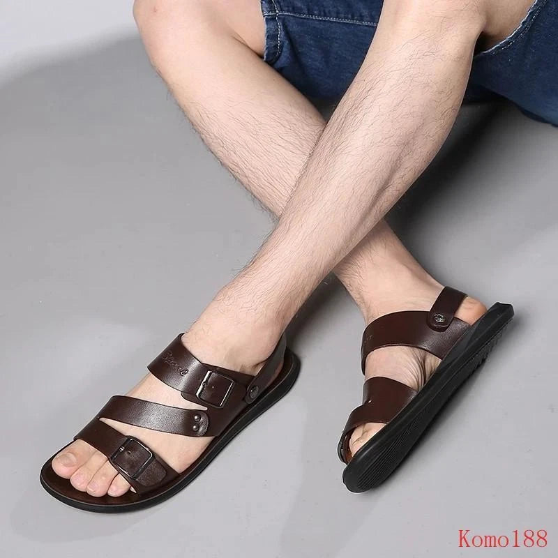 Mens open toe Breathable outdoor beach casual slipper sandals shoes