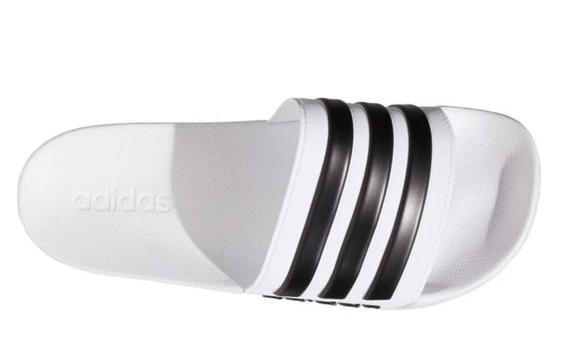 New adidas Men's Adilette CloudFoam Slides White Sandals Sport Beach Slippers CF