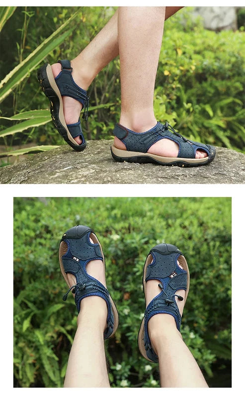 Summer Outdoor Men Beach Shoes Breathable Casual Sandals Wading Non-slip Slipper