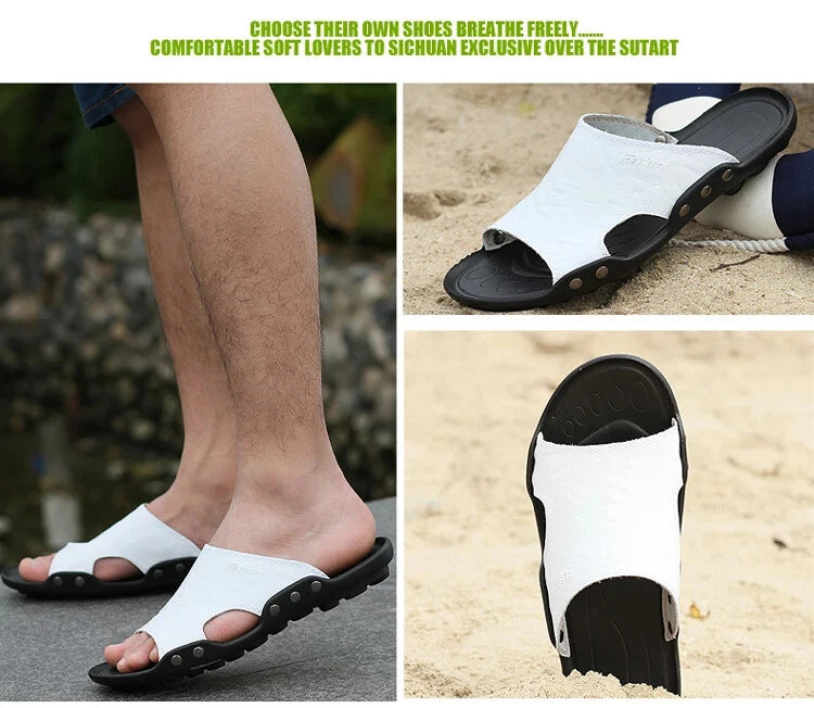 Summer Mens Flip Flops Lightweight Sandals Rubber Casual Shoes Beach Slippers