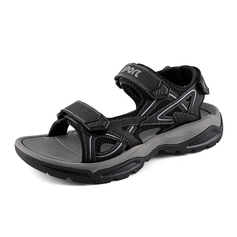 Summer Men Sandals Handmade Soft Beach Slippers Non-Slip Flat Wading Sneakers