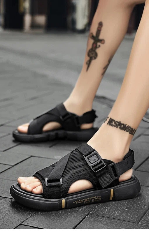 Men's Sandals Summer Casual Slippers Non-slip Soft Bottom Sandals Beach Shoes