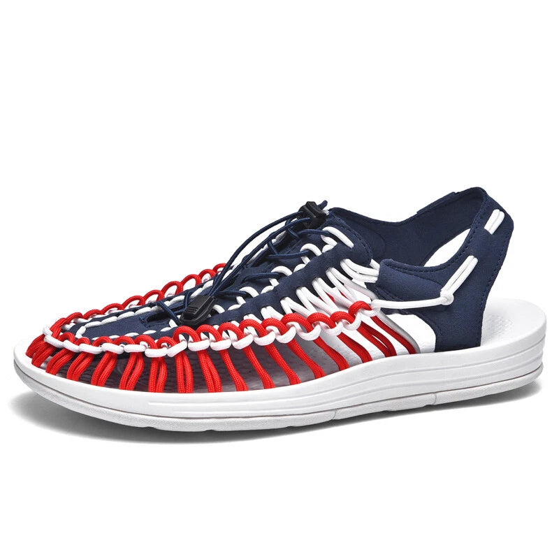 Mens Hand-made Casual Sandals Slippers Outdoor Roman Beach Flat Garden Sandals