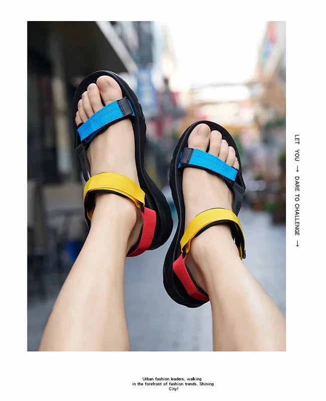 Lightweight Men Sandals Non-slip Soft Beach Slippers Casual Walking Sneakers