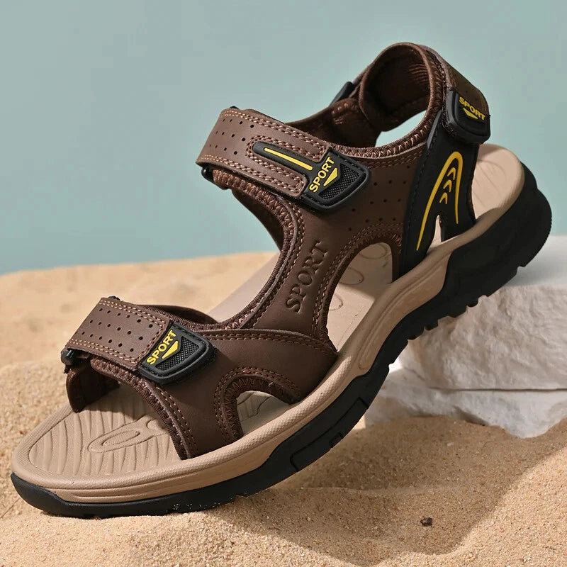 Men‘s Casual Sandals Comfortable Soft Beach Slippers Breathable Flat Sneakers