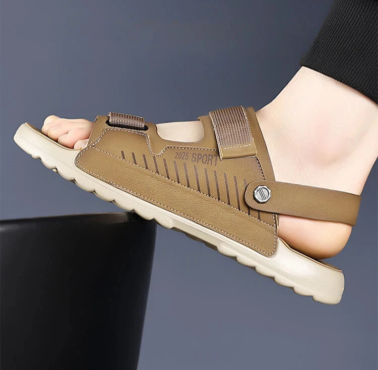 Summer Outdoor Beach Sandals Non-slip Comfort Slippers Leather Casual Shoes