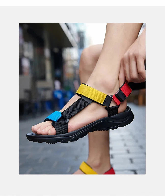 Lightweight Men Sandals Non-slip Soft Beach Slippers Casual Walking Sneakers