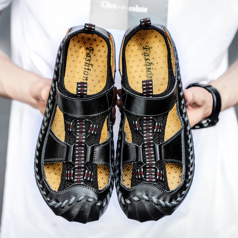 Summer Mens Sandals Outdoor Walking Hiking Sandals Casual Beach Roman Slippers