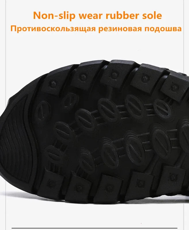 Genuine Leather Men Sandals Half Drag Beach Slippers Handmade Casual Sneakers