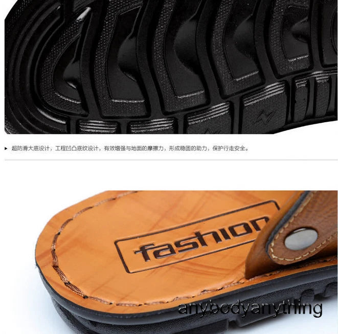 Mens Summer Beach Sandals Flip Flops Non-slip Slippers Casual Shoes Fashion New