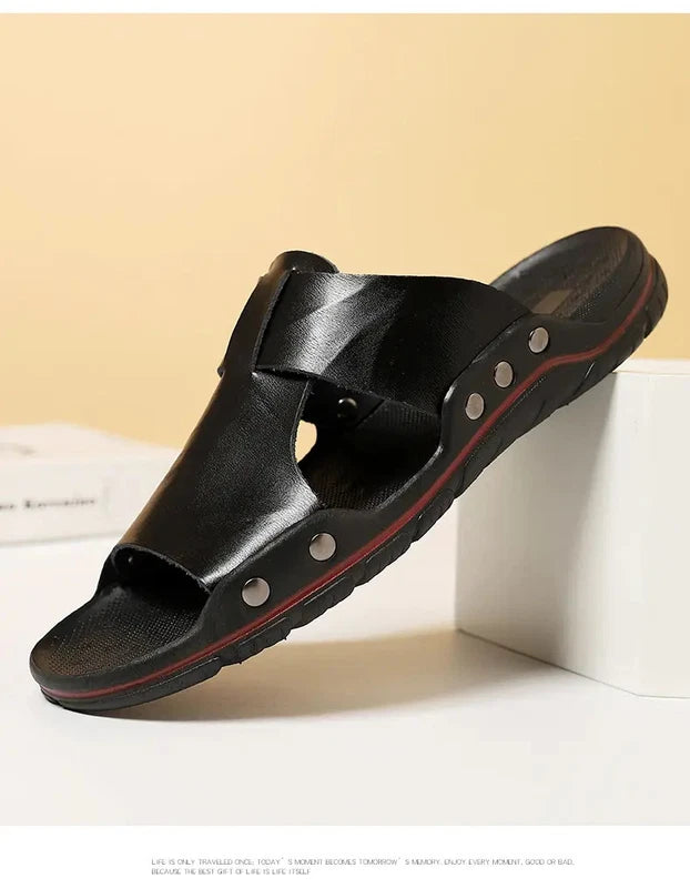 38-48 Plus Size Mens Open Toe Slipper Sandals Summer Beach Holiday Shoes Stylish