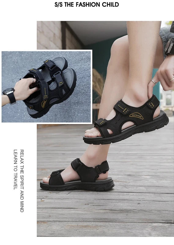 Classic Men Sandals Waterproof Beach Slippers Casual Breathable Wading Sneakers