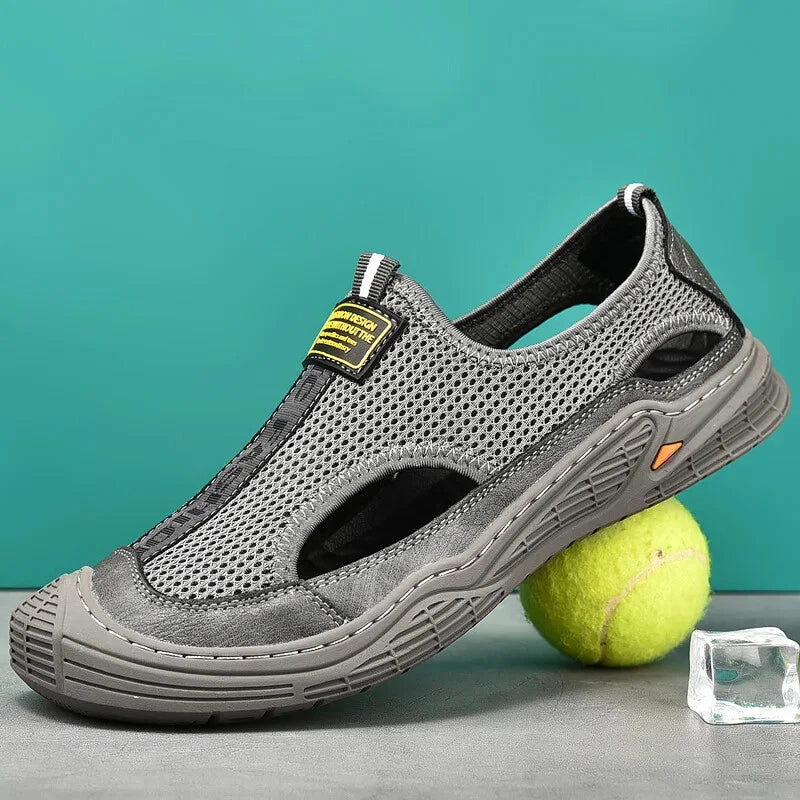 Male Summer Mesh Breathable Casual Sandals Non-slip Beach Shoes Outdoor Slippers