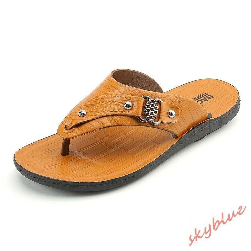 Mens Summer Sandals Slippers Thong Beach Outdoor Casual Flats Flip Flops Shoes