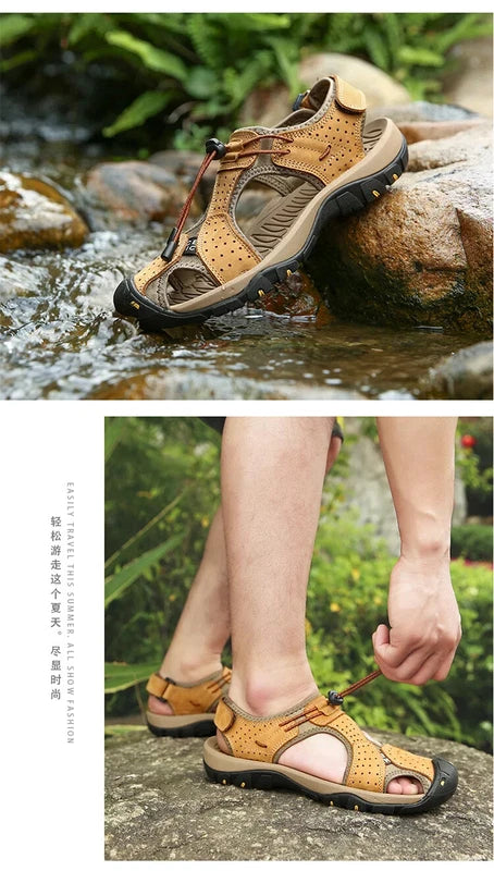 Summer Outdoor Men Beach Shoes Breathable Casual Sandals Wading Non-slip Slipper