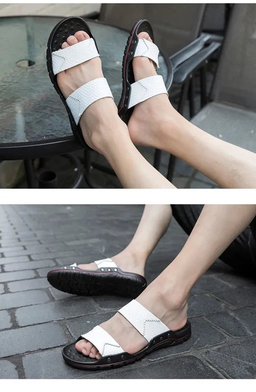 38-48 Plus Size Men Open Toe Sandals Slippers Flats Outdoor Summer Beach Holiday