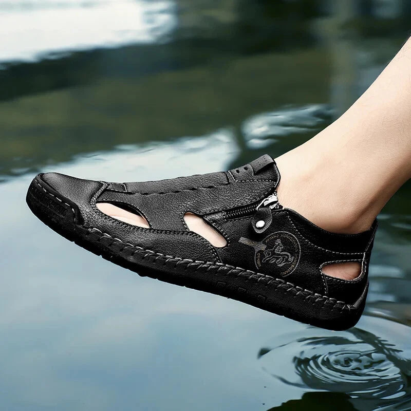 Comfortable Men Sandals Breathable Flat Beach Slippers Classic Handmade Sneakers