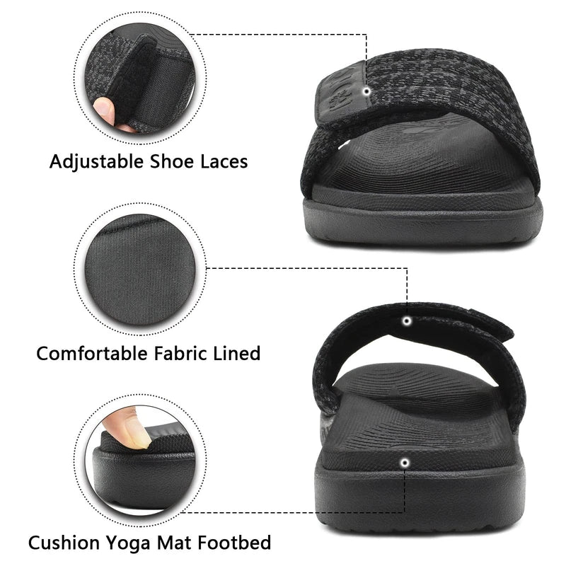 Men's Orthotic Sport Sandals Size 7.5-15, Arch Support, Plantar Fasciitis Relief
