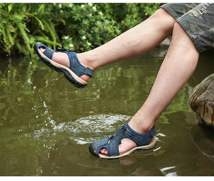 Summer Outdoor Men Beach Shoes Breathable Casual Sandals Wading Non-slip Slipper