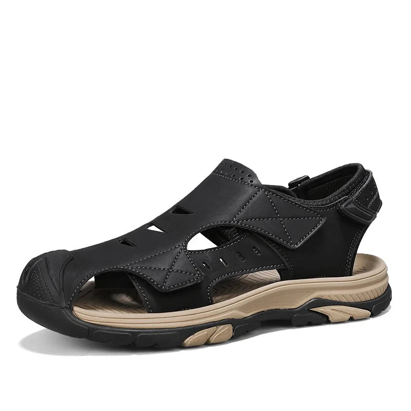 Summer Men Hollow Sandals Breathable Beach Slippers Comfort Hiking Sneakers