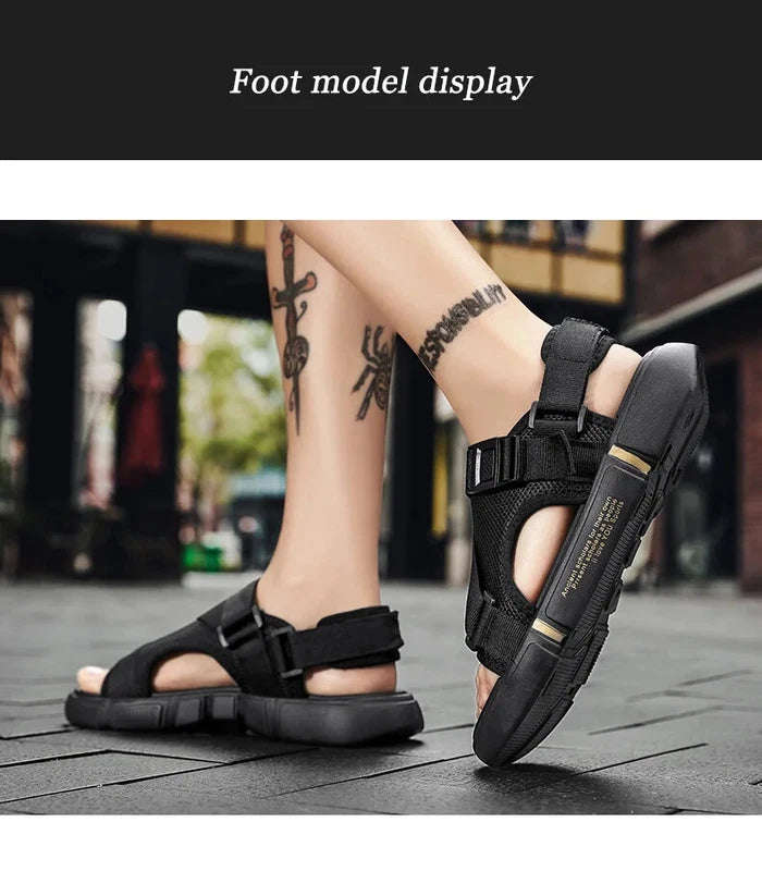 Men's Sandals Summer Casual Slippers Non-slip Soft Bottom Sandals Beach Shoes