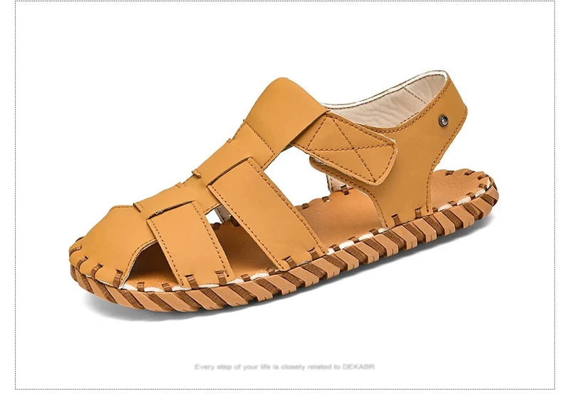 Handmade Men Sandals Non Slip Soft Beach Slippers Light Waterproof Wading Shoes
