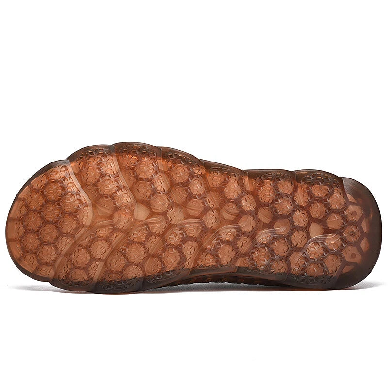 Men Leather Sandals Handmade Casual Shoes Slippers Outdoor Walking Beach Sandals