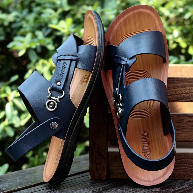 Men's New Summer Men's Open-toed Sandals Fashion Trend Beach Shoes Slippers