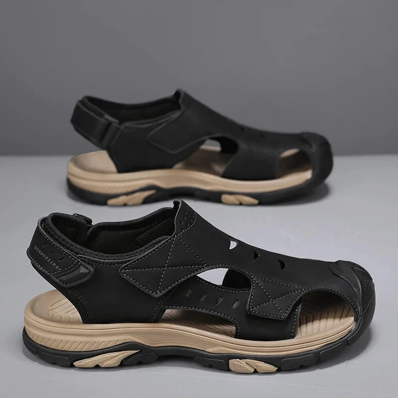 Summer Men Hollow Sandals Breathable Beach Slippers Comfort Hiking Sneakers