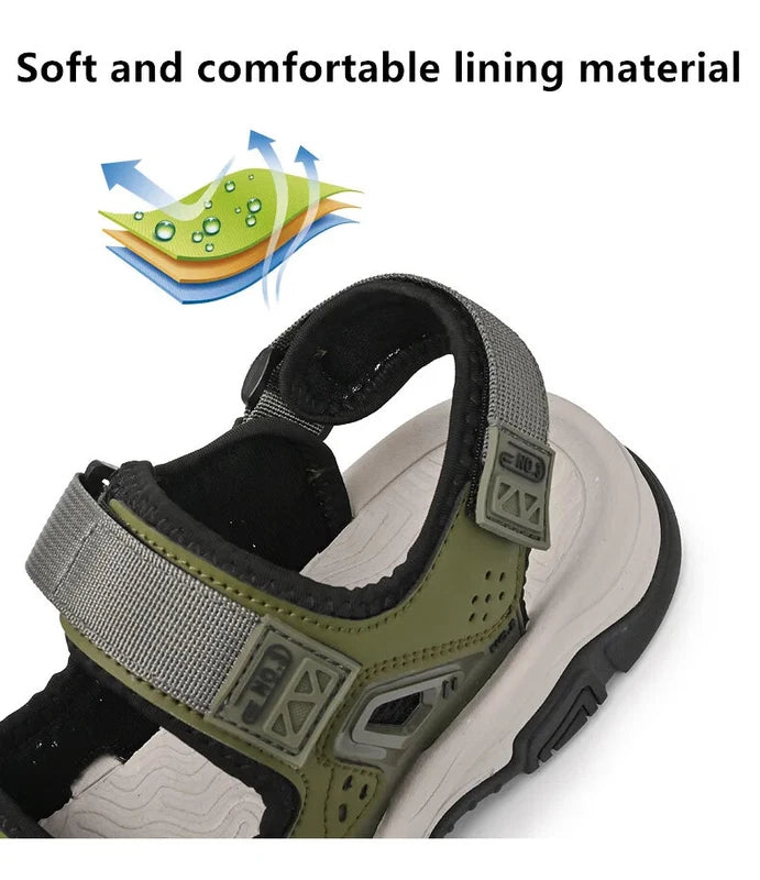 Men's Handmade Sandals Non-slip Casual Sneakers Comfortable Soft Beach Slippers